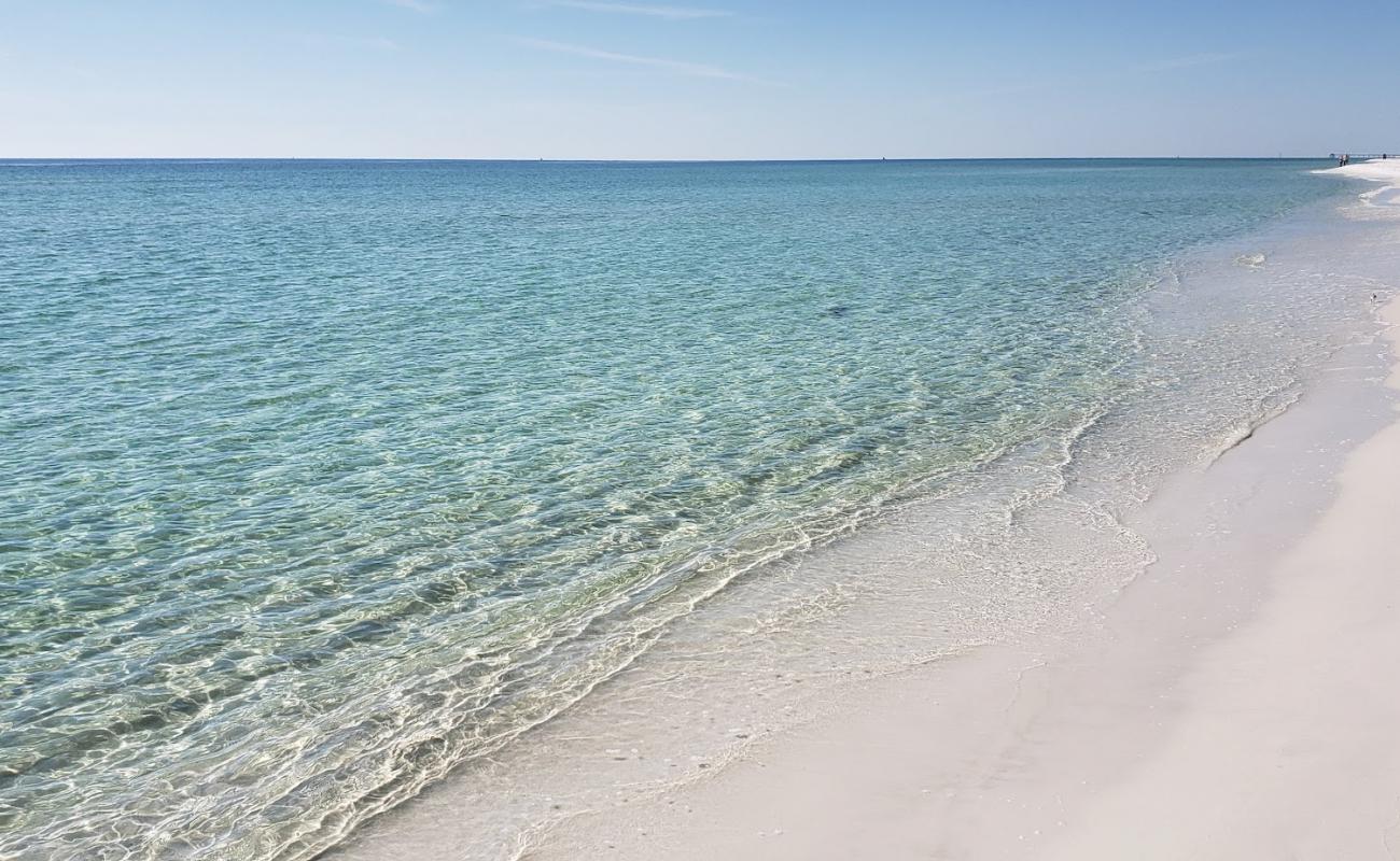 Photo de Eglin Beach Park avec sable fin blanc de surface