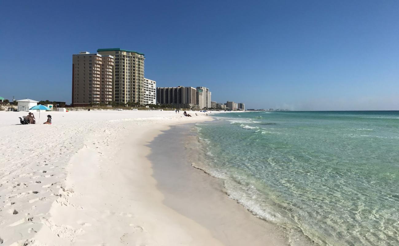 Photo de Destin Beach avec sable fin blanc de surface