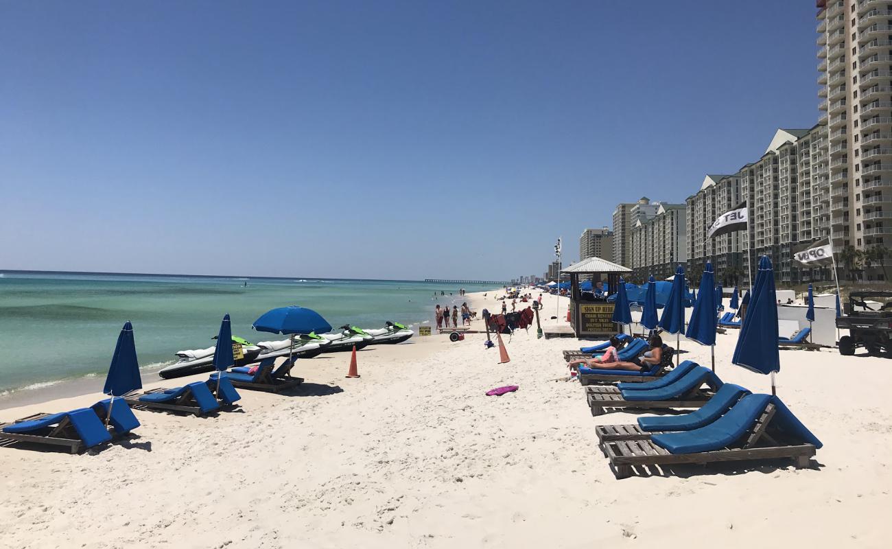 Photo de Plage de Panama City. avec sable fin blanc de surface