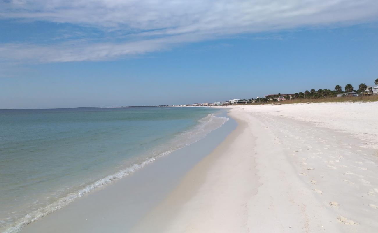 Photo de Mexico Beach avec sable blanc de surface