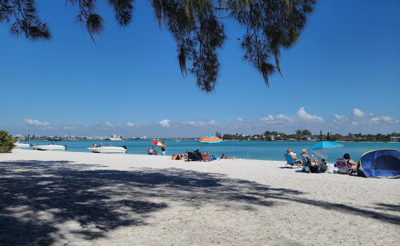 Photo de South Lido Key beach avec sable blanc & galets de surface