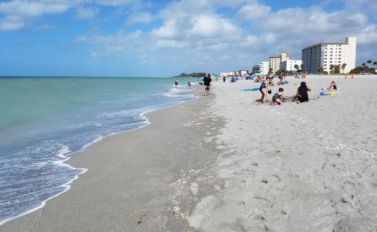 Photo de Venice beach avec petits galets beige de surface