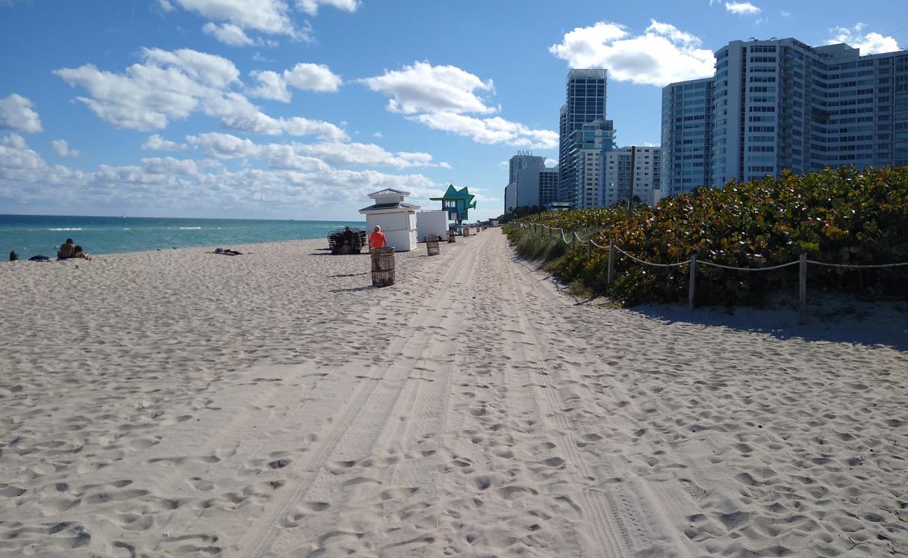 Photo de Ocean Terrace beach avec sable beige fin de surface
