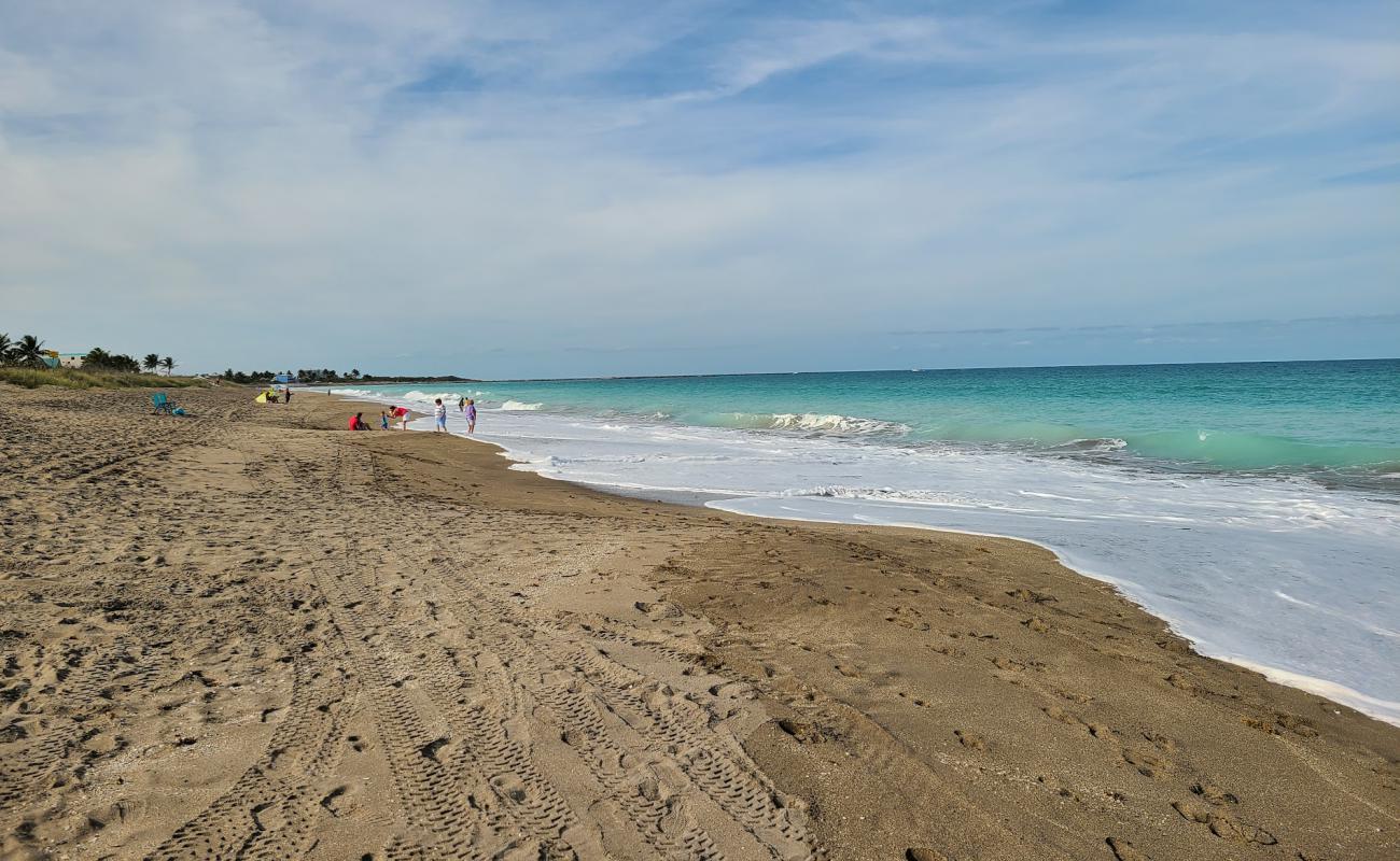Photo de Porpoise beach avec sable coquillé beige de surface