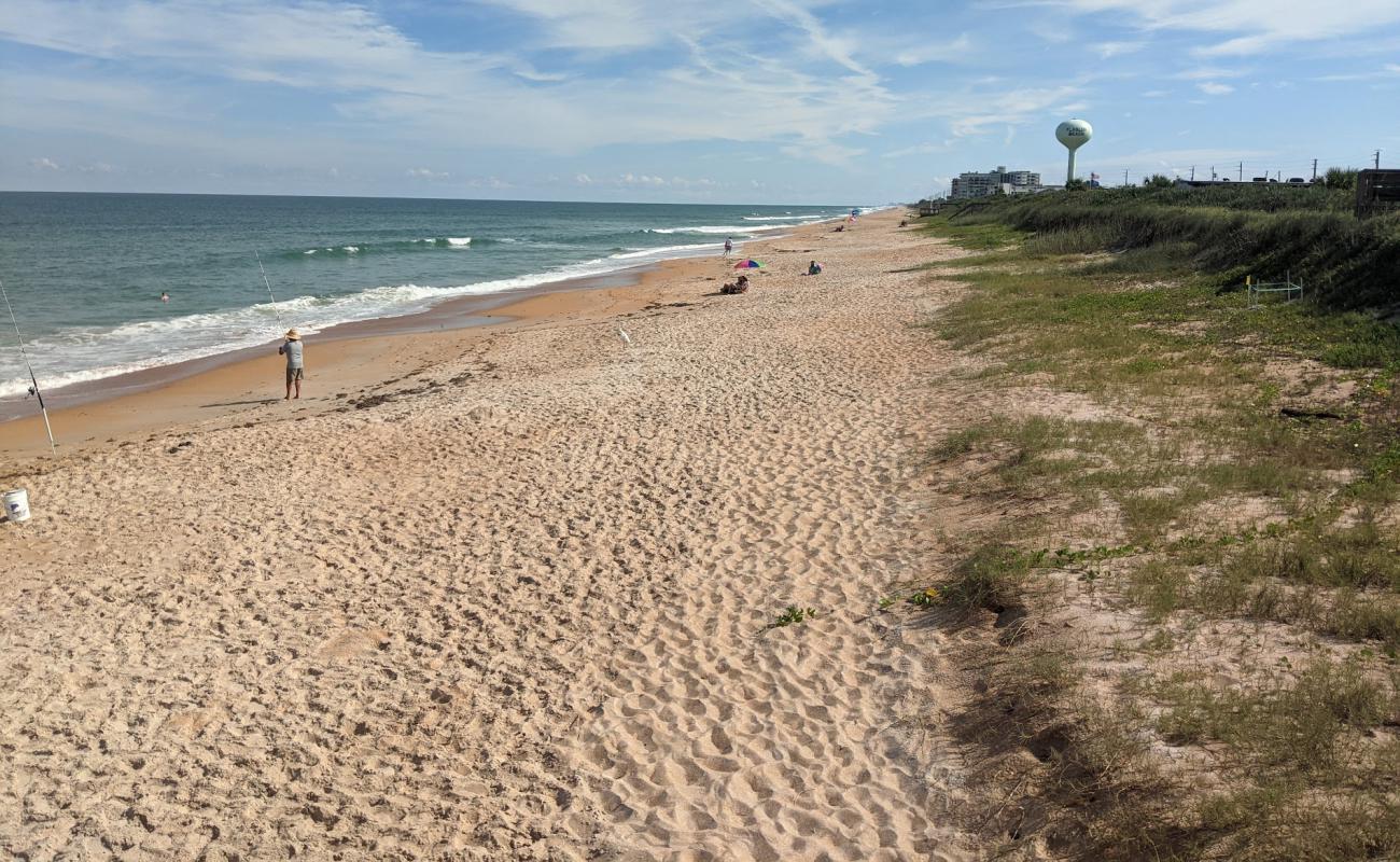Photo de Flagler beach avec sable coquillé beige de surface