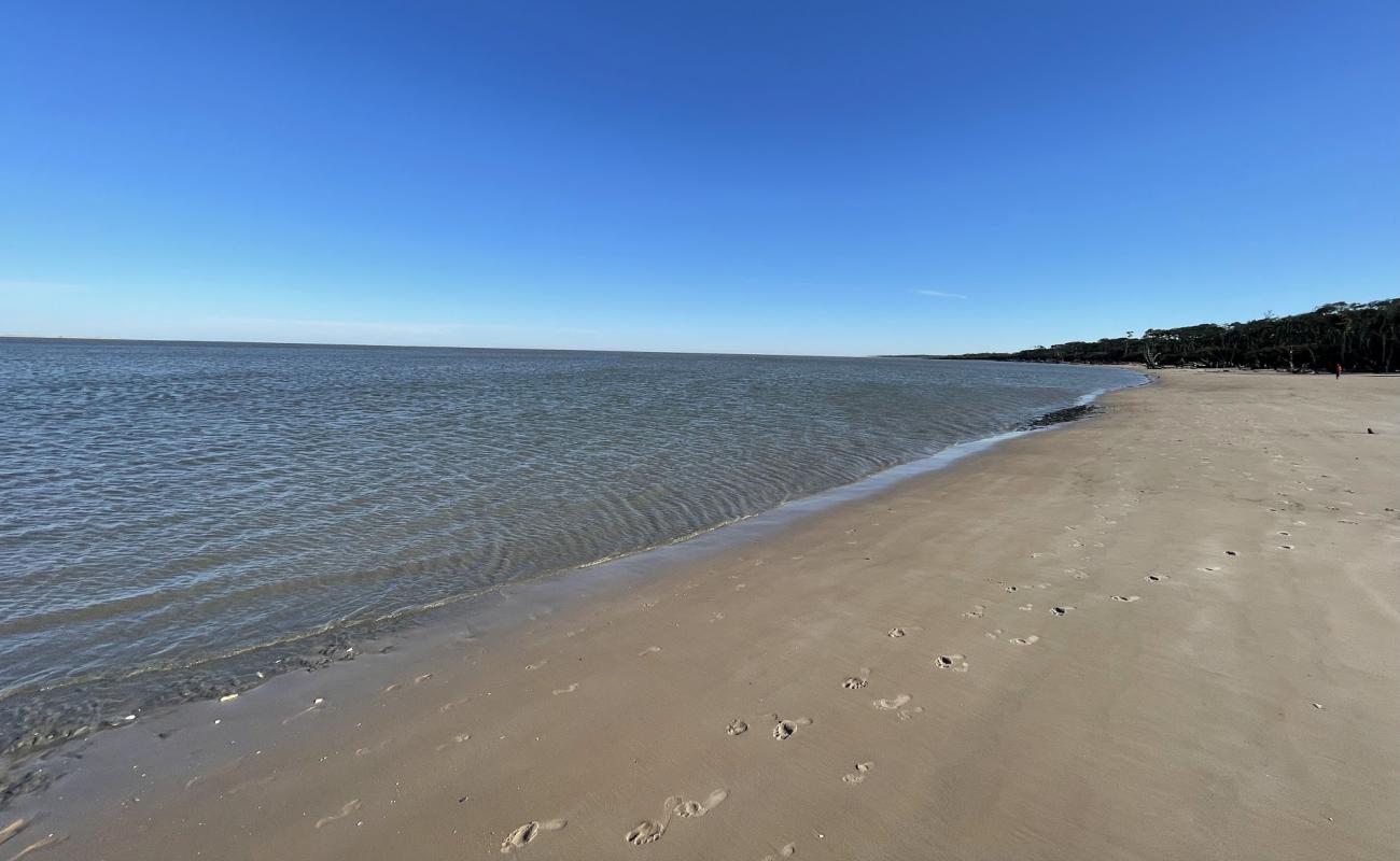 Photo de Boneyard beach avec sable lumineux de surface