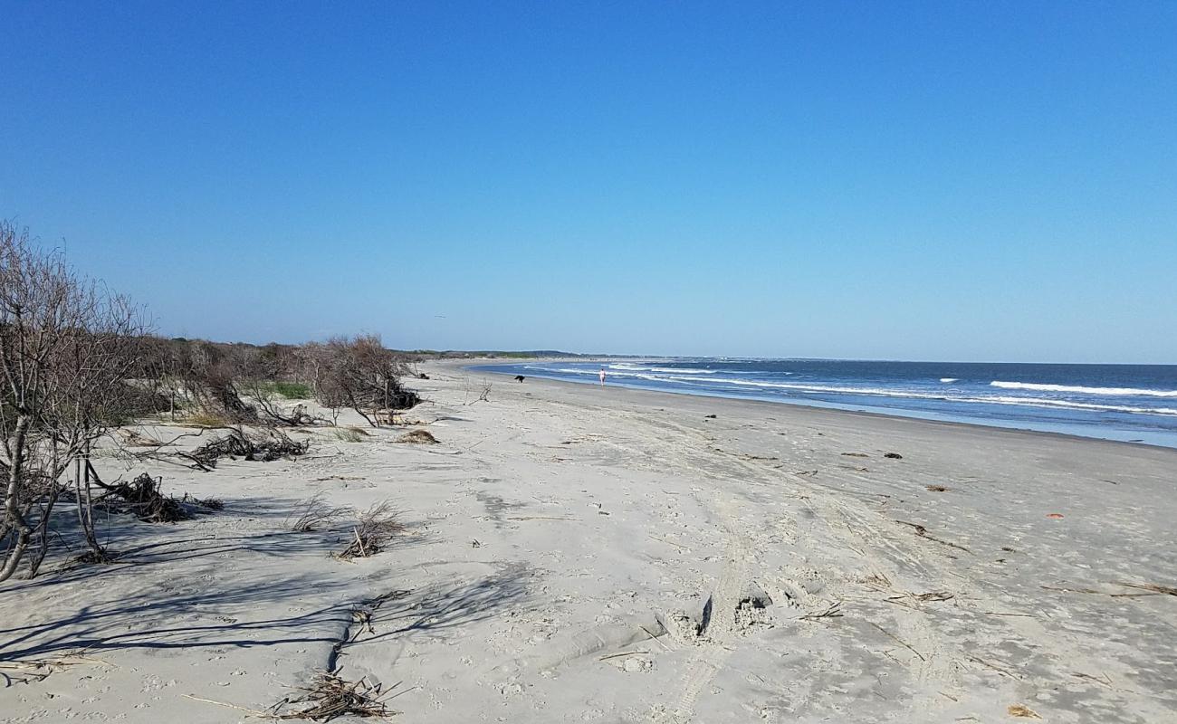 Photo de Seabrook beach avec sable gris de surface