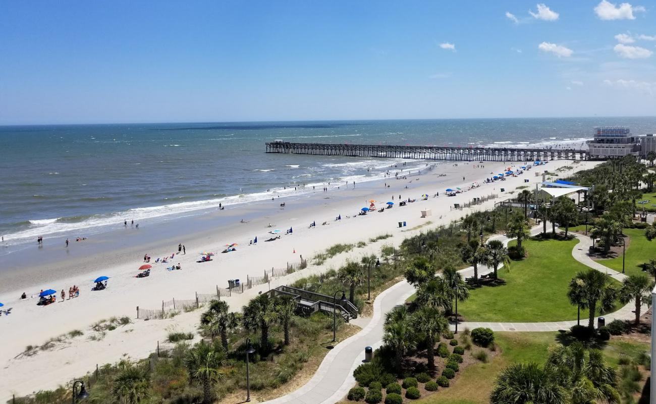 Photo de Myrtle beach avec sable beige de surface