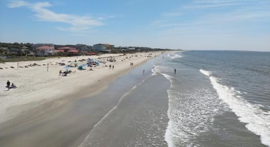 Oak Island Pier beach