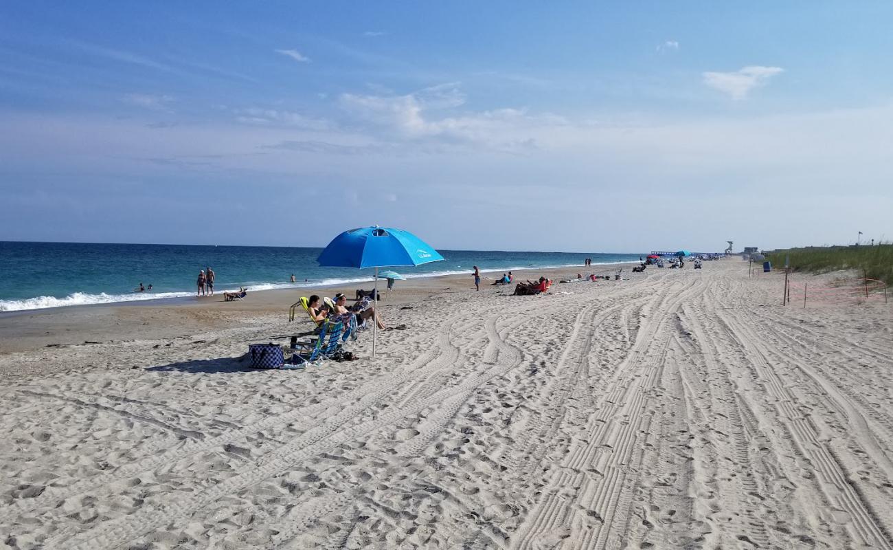 Photo de Wrightsville beach avec sable lumineux de surface