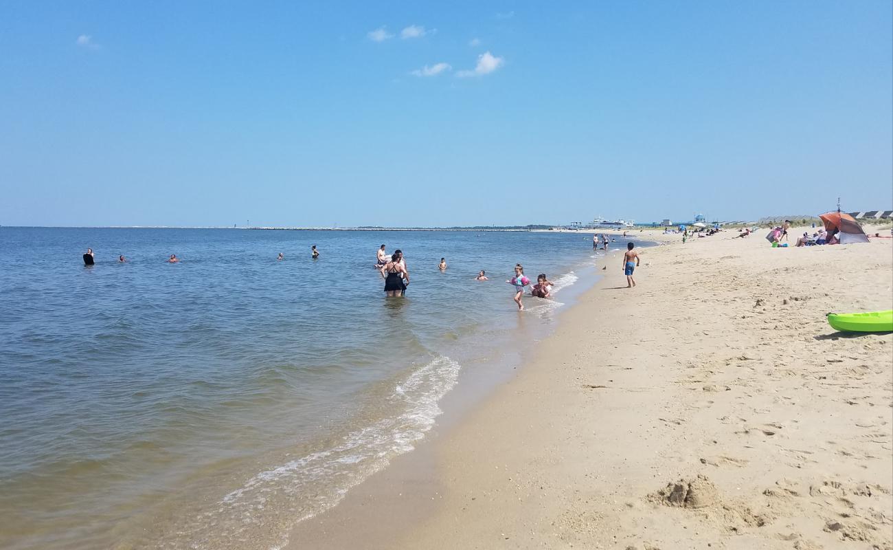 Photo de Lewes Beach avec sable beige de surface