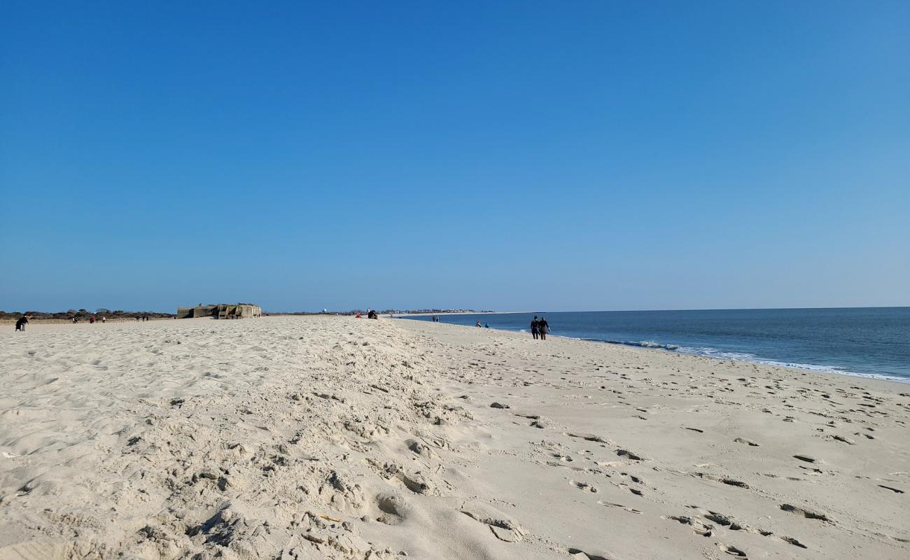 Photo de Cape May Beach avec sable beige de surface