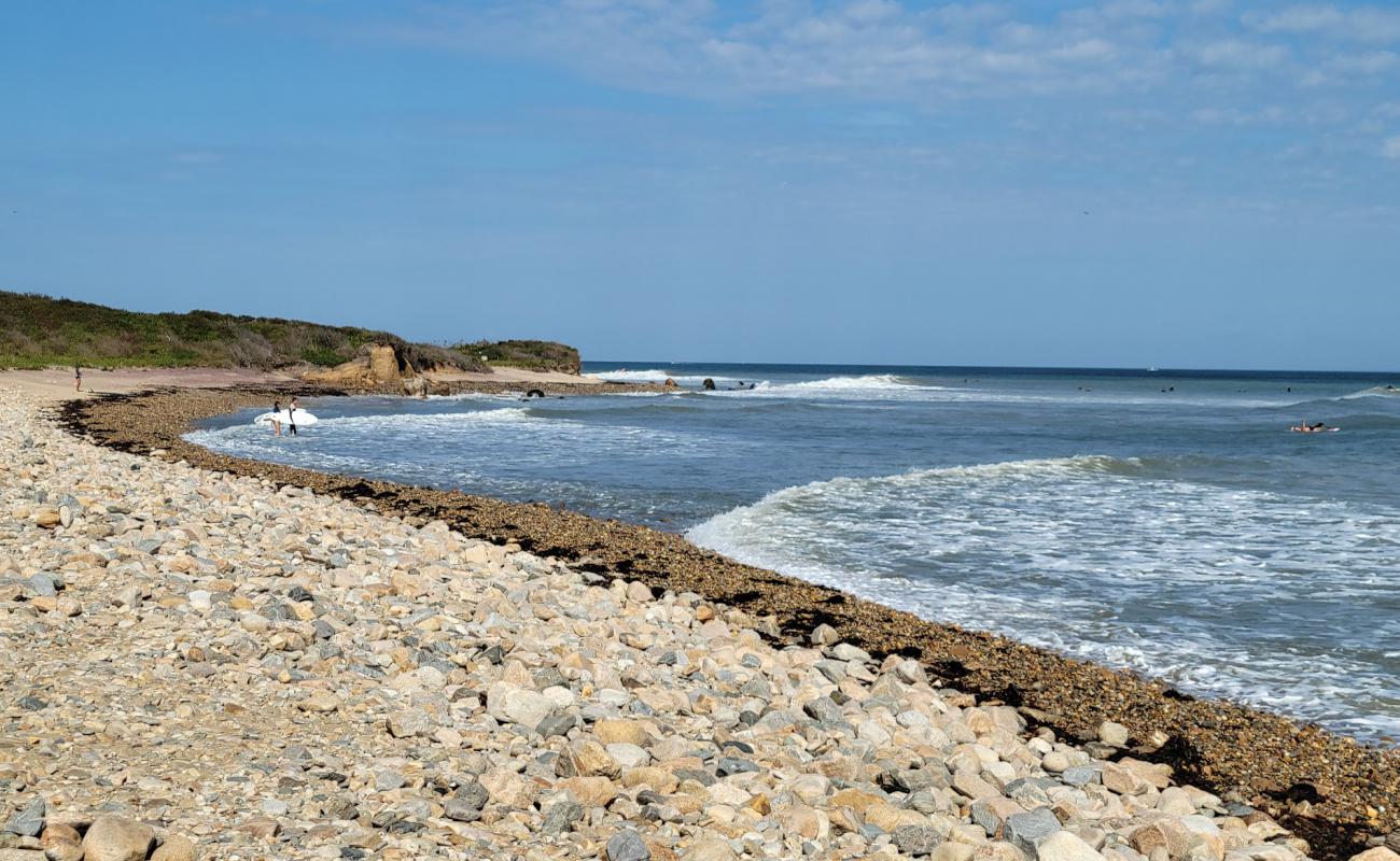 Photo de Montauk Lighthouse avec caillou fin clair de surface