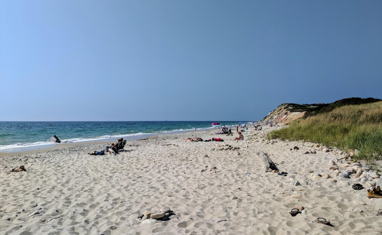 Photo de Gay Head Town Beach avec sable beige de surface