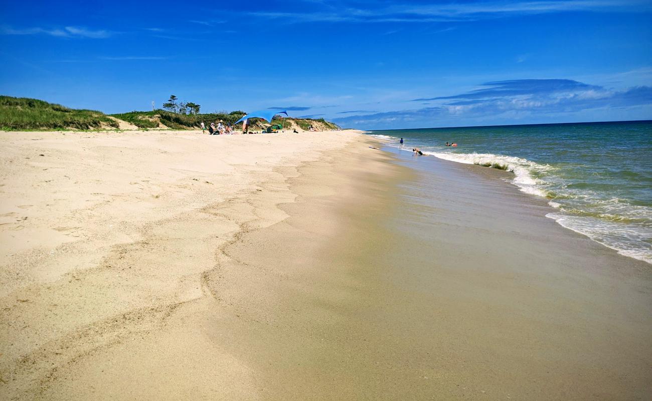 Photo de Pebble Beach avec sable beige de surface