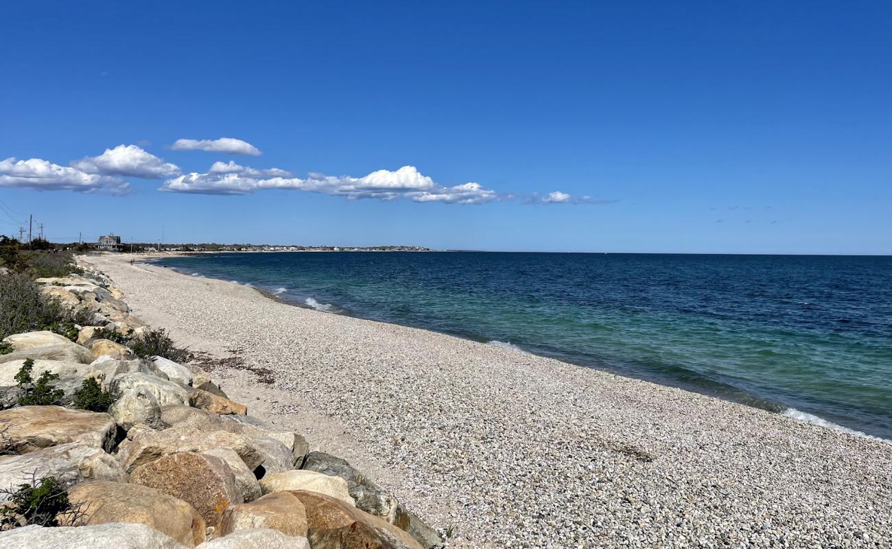 Photo de Trunk River Beach avec petits galets beige de surface