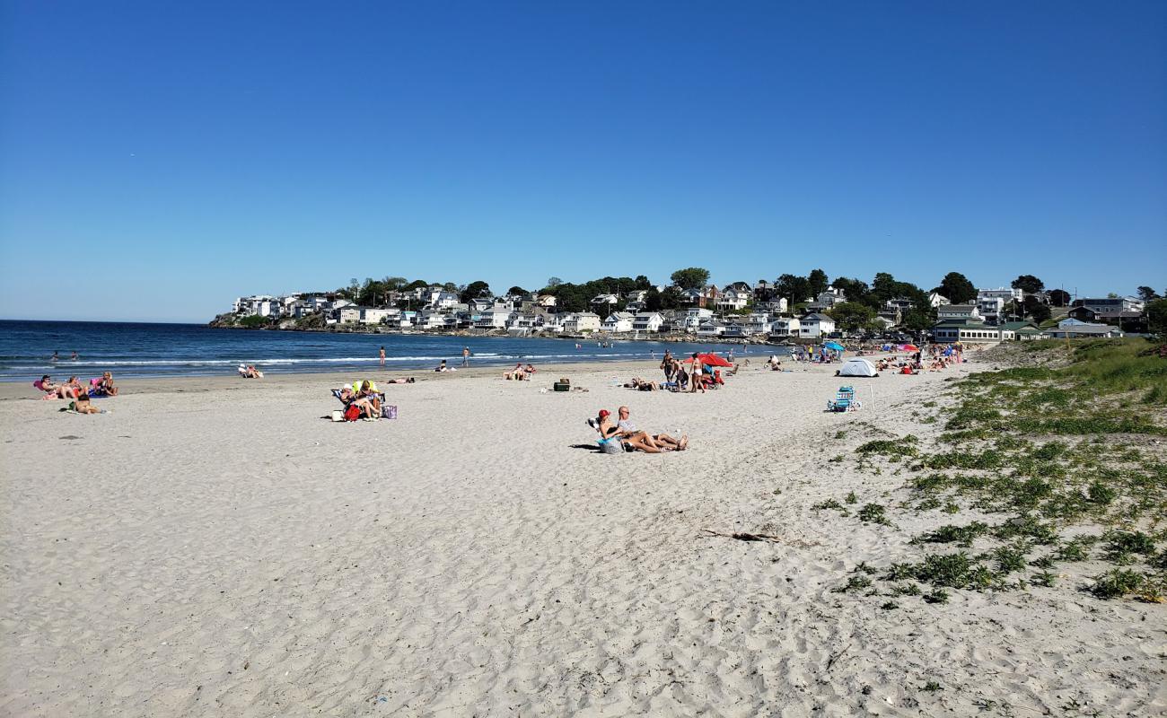 Photo de Nahant beach avec sable lumineux de surface