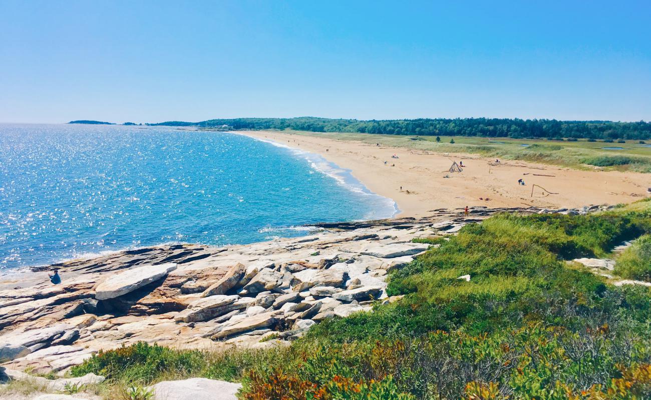 Photo de Mile beach avec sable beige de surface