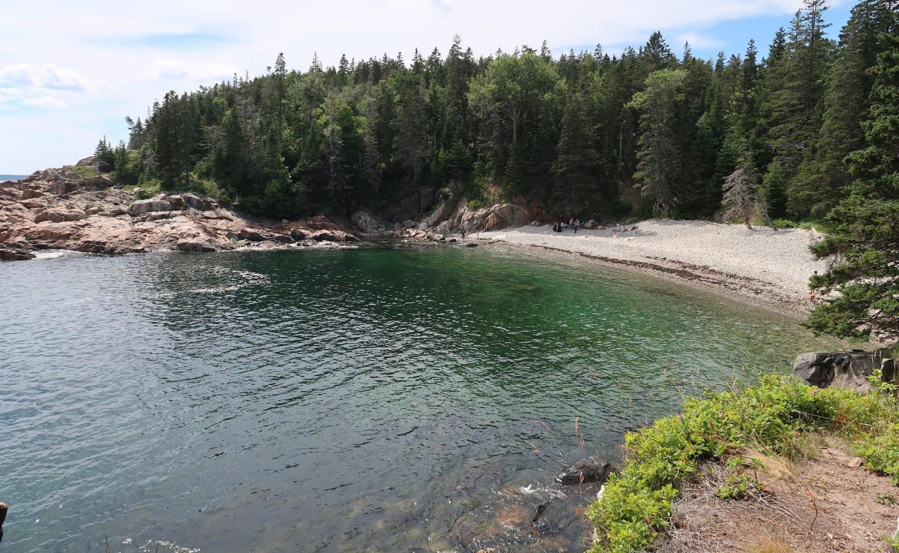 Photo de Little Hunters beach avec caillou gris de surface