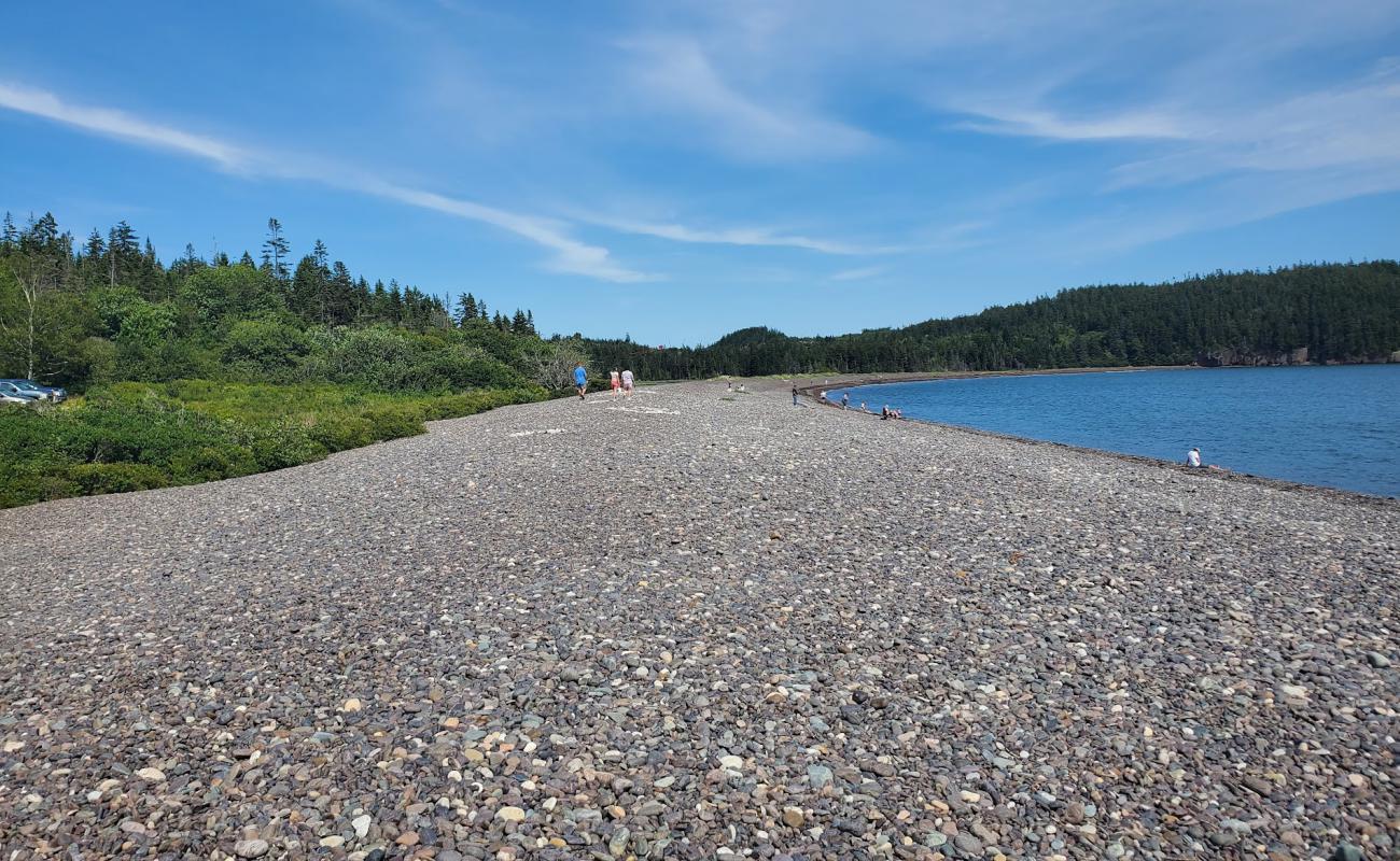 Photo de Jasper beach avec galets gris de surface