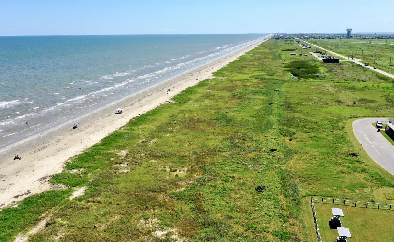 Photo de Galveston beach III avec sable gris de surface