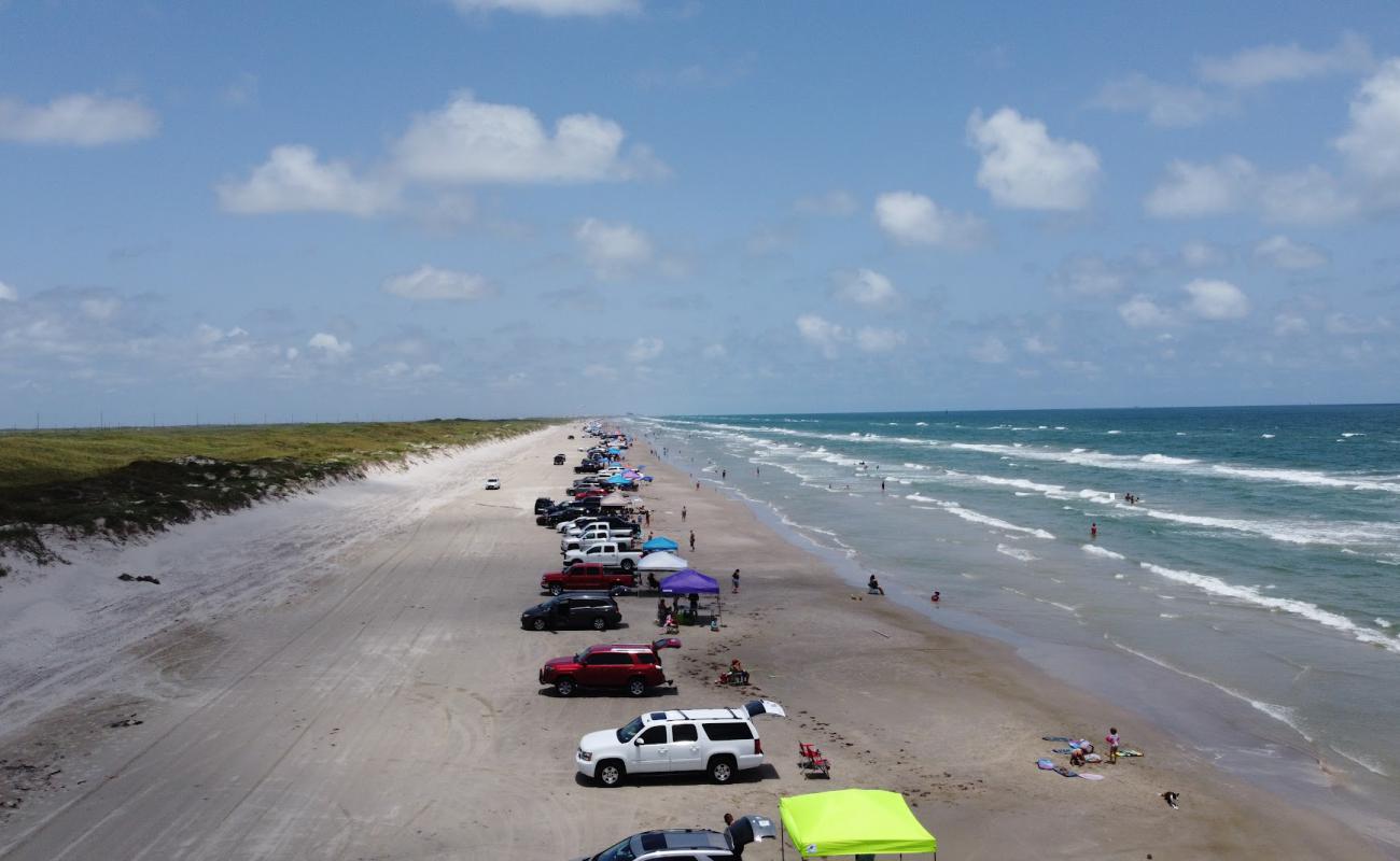 Photo de Mustang Park beach avec sable beige de surface