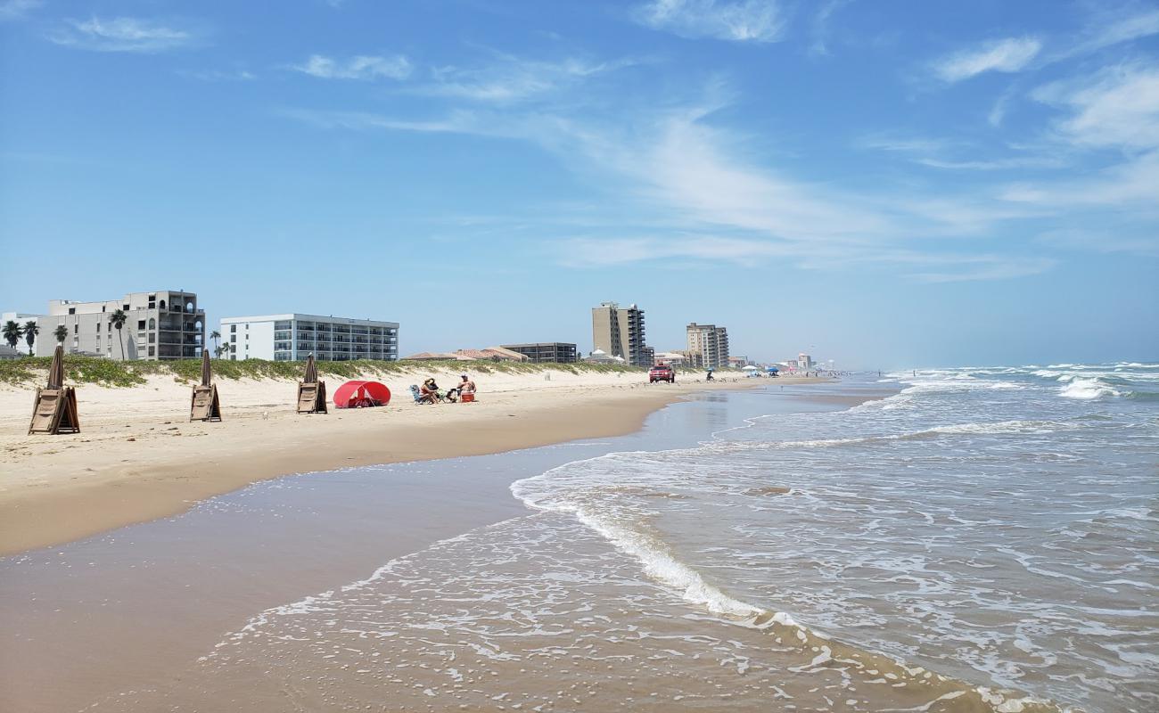 Photo de South Padre Island beach avec sable beige de surface