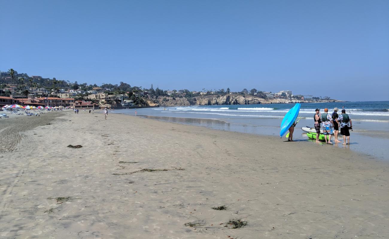 Photo de la Jolla Shores avec sable lumineux de surface