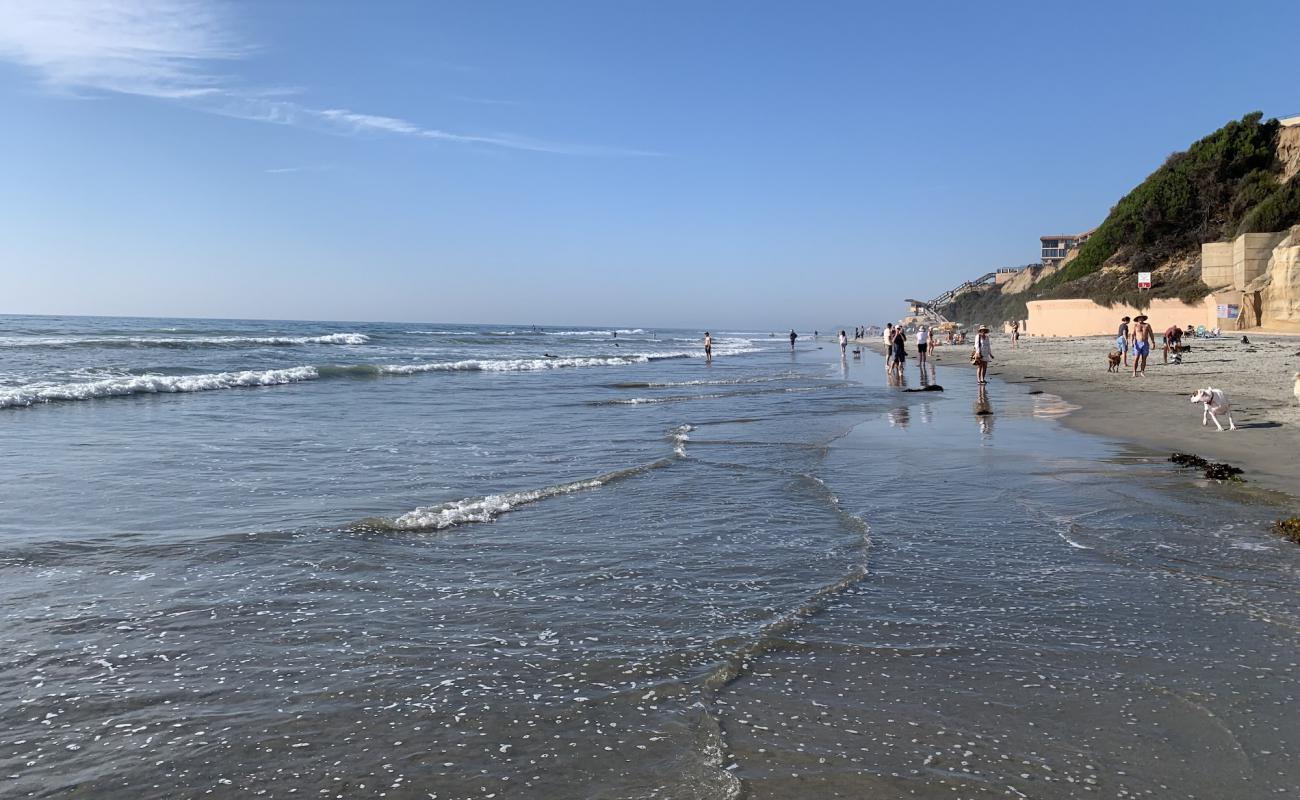 Photo de Del Mar Dog beach avec sable beige de surface