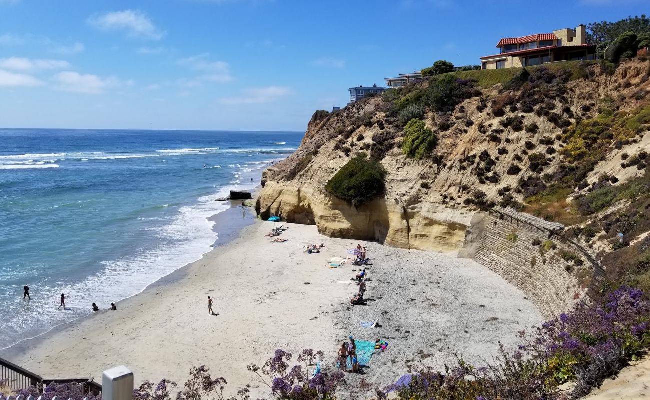 Photo de Solana beach avec sable beige de surface