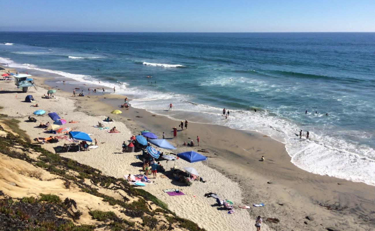 Photo de South Carlsbad beach avec sable lumineux de surface