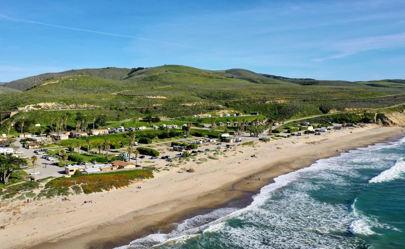 Photo de Jalama Beach avec sable beige de surface