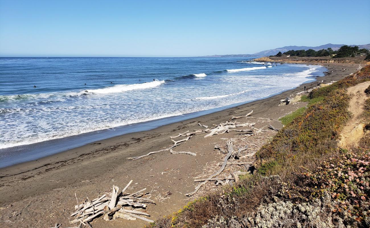 Photo de Moonstone Beach avec sable brun de surface