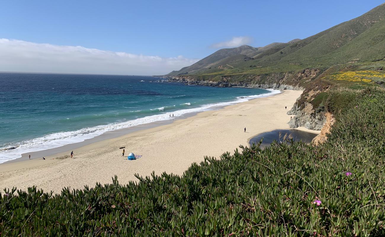 Photo de Garrapata Beach avec caillou fin clair de surface