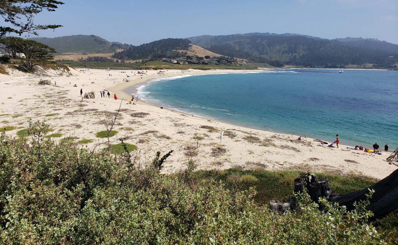 Photo de Carmel River Beach avec sable lumineux de surface