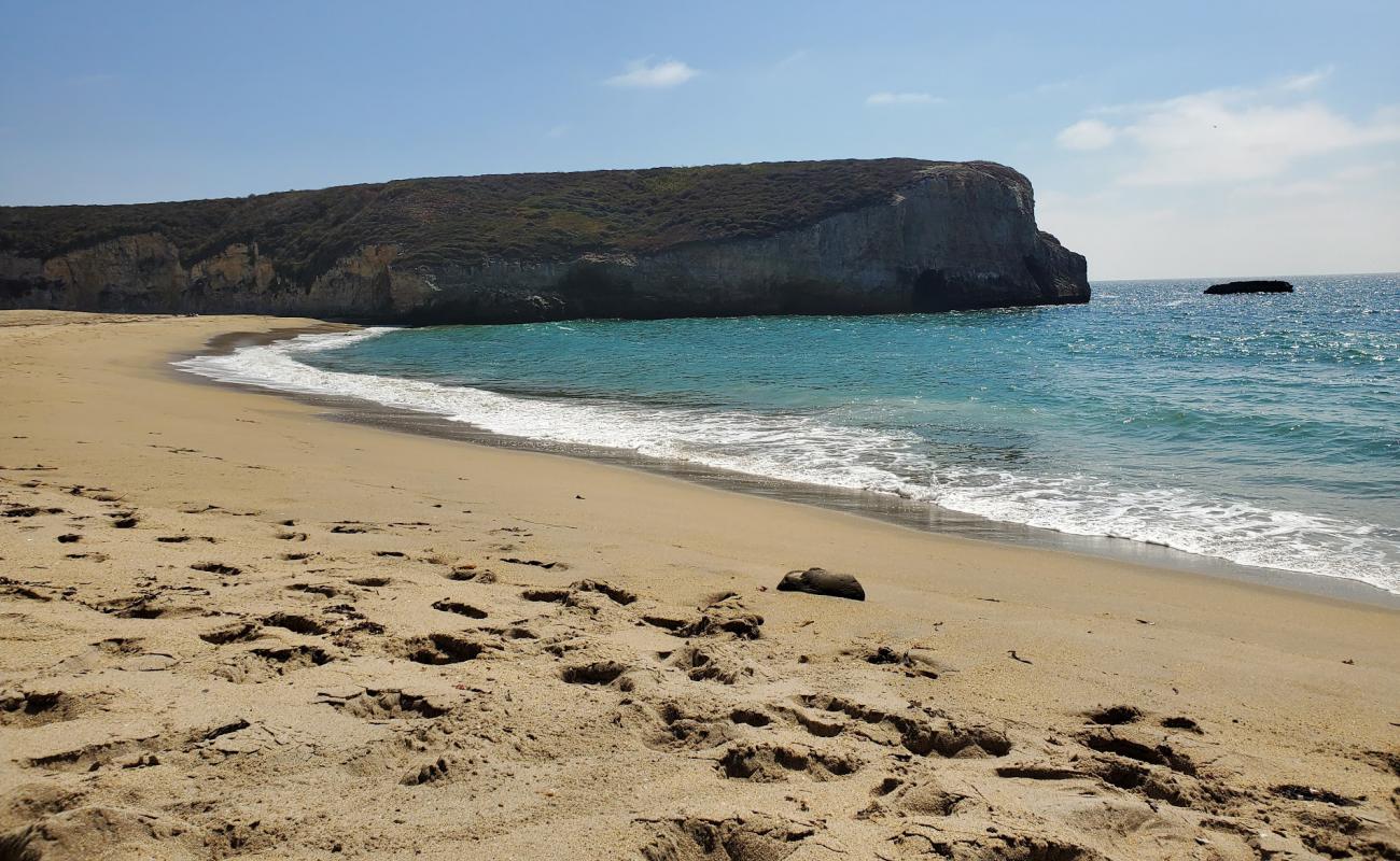 Photo de Bonny Doon Beach avec sable fin et lumineux de surface