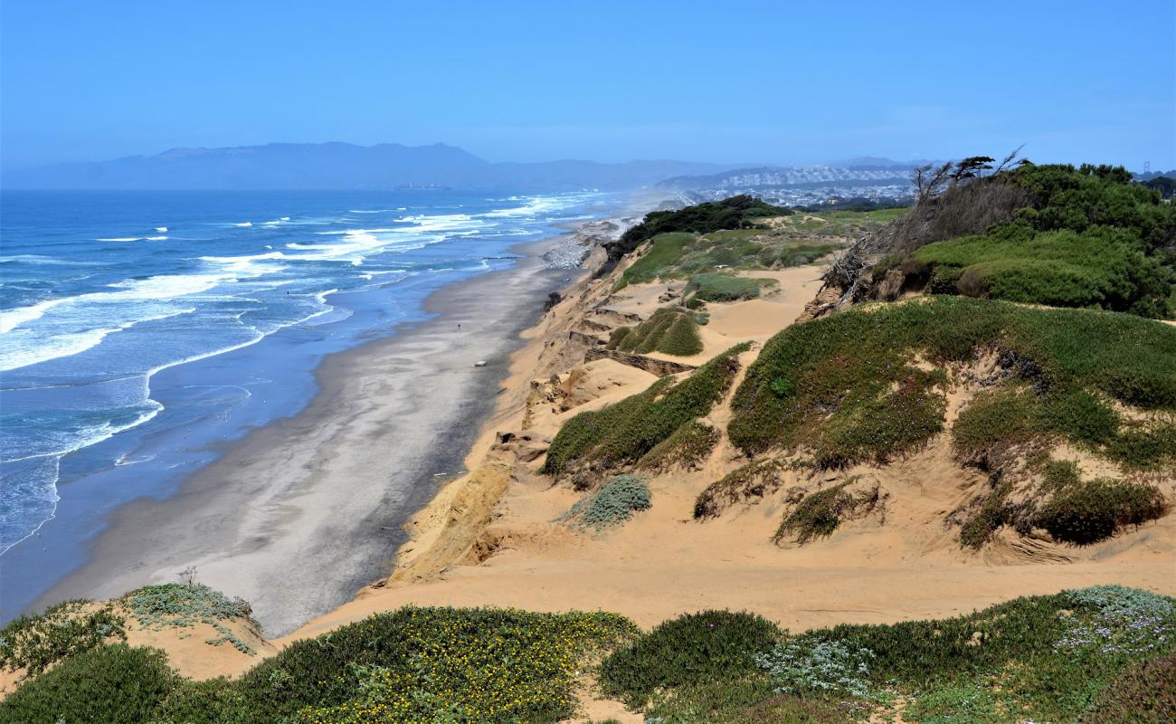 Photo de Funston Beach avec sable beige de surface