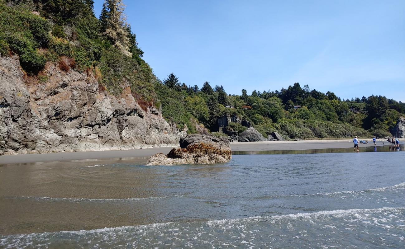 Photo de Moonstone Beach avec sable lumineux de surface