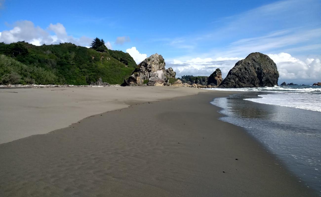 Photo de Harris Beach avec sable beige de surface