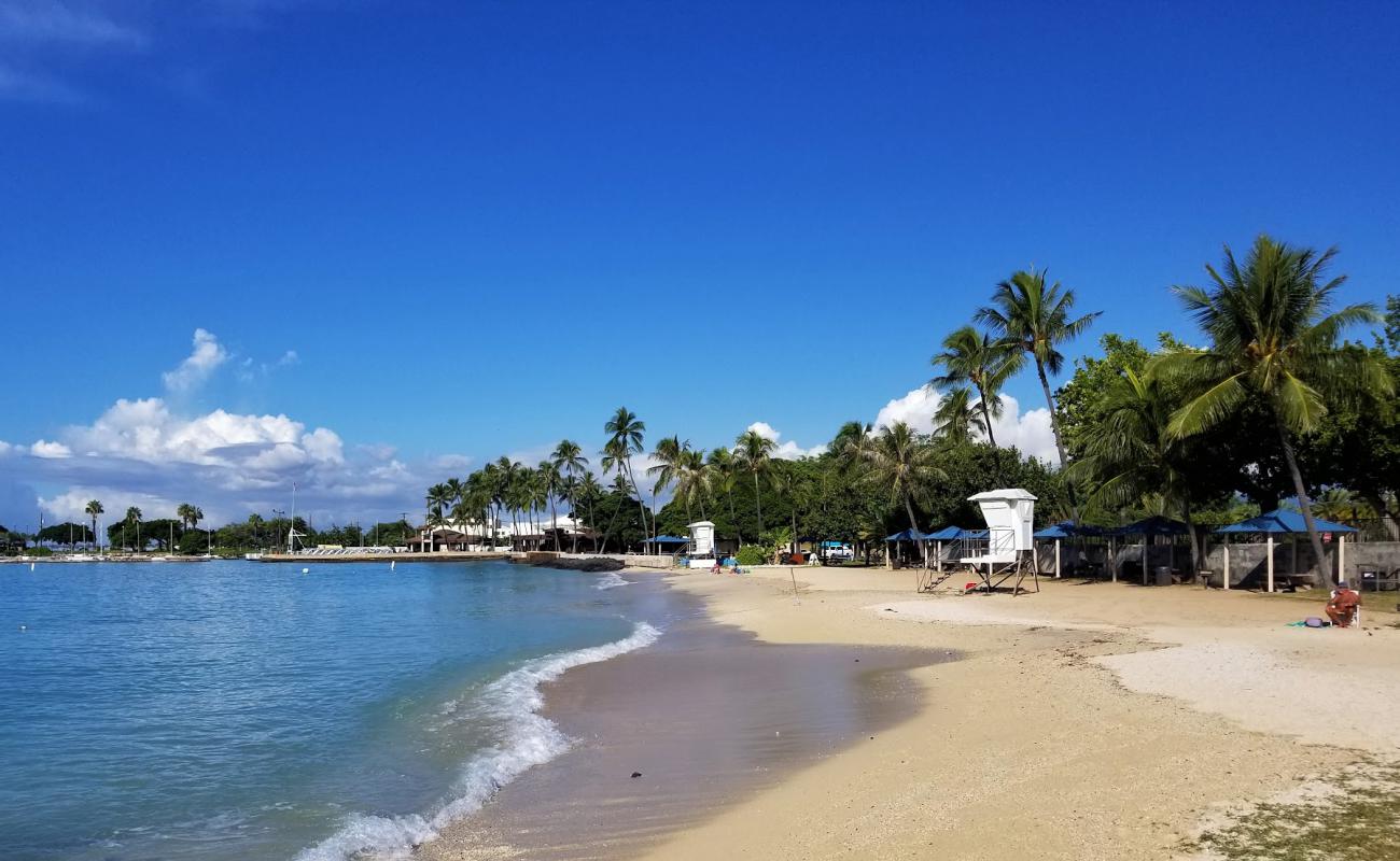 Photo de Hickam Beach avec sable lumineux de surface