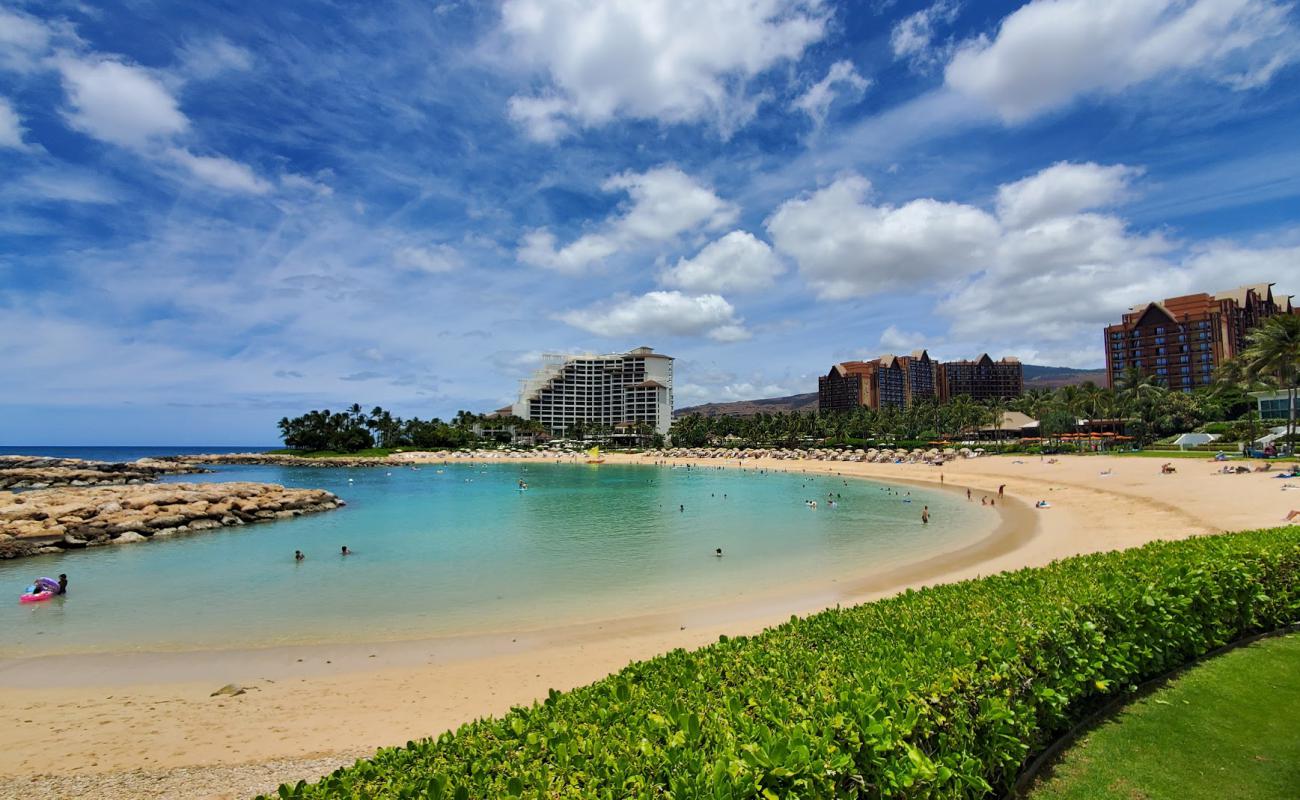 Photo de Plage de la lagune de Ko Olina avec sable fin et lumineux de surface