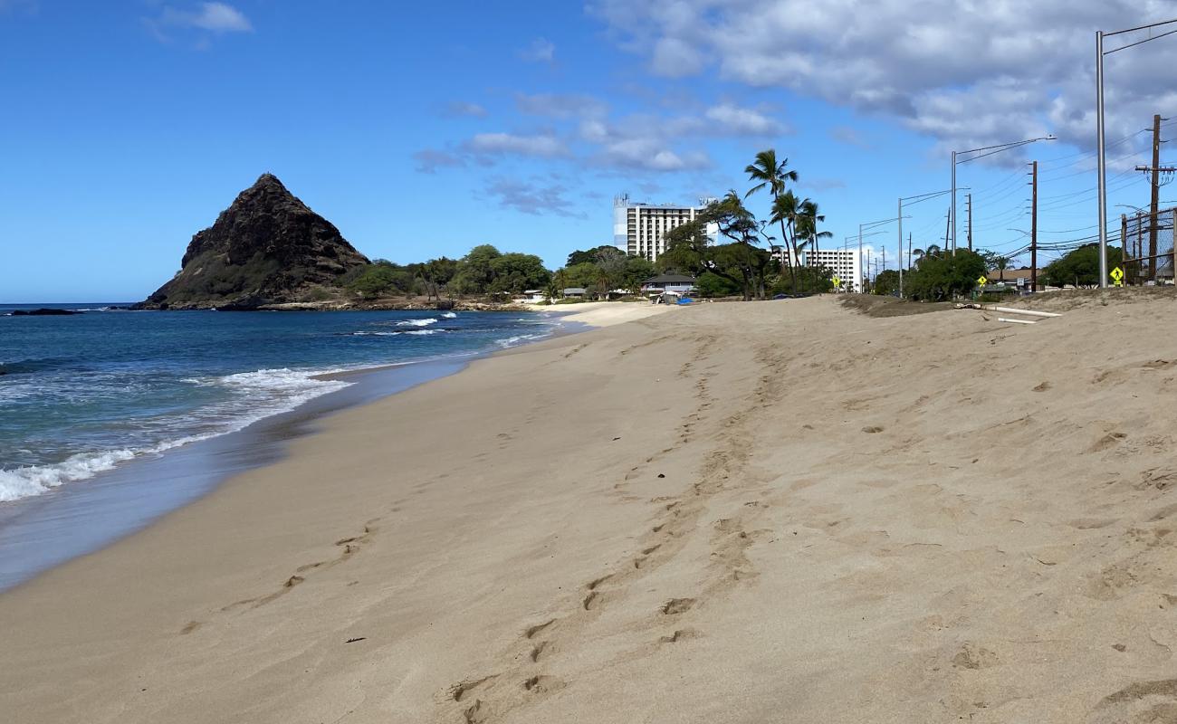 Photo de Mauna Lahilahi Beach Park avec sable beige & pierres de surface