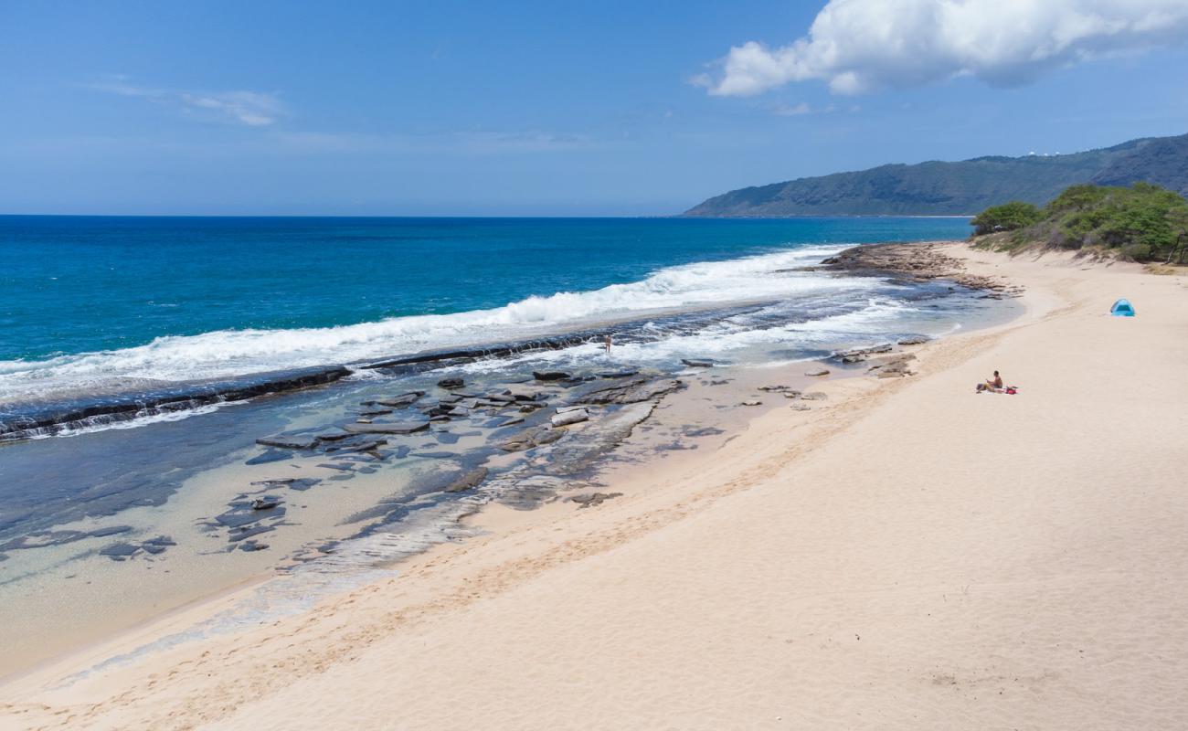 Photo de Keaau Beach avec sable beige de surface
