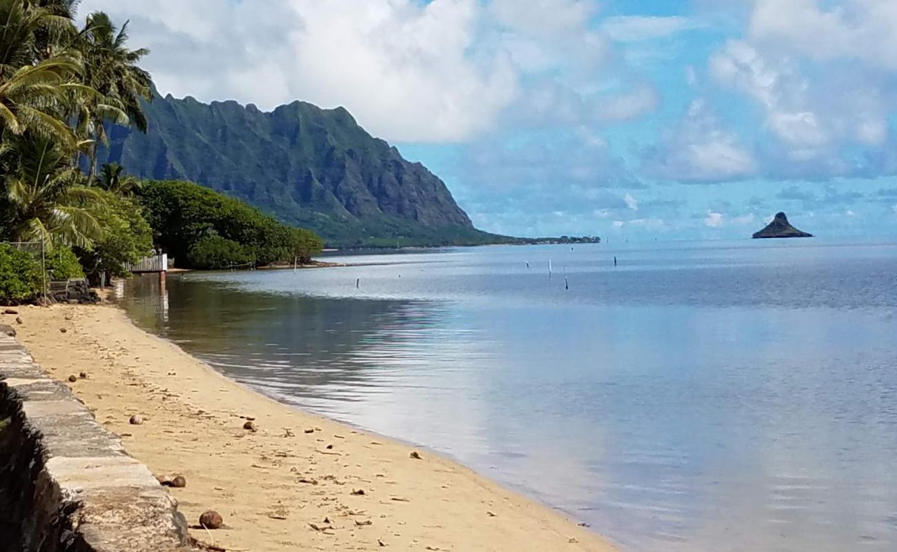 Photo de Laenani Beach avec sable beige de surface