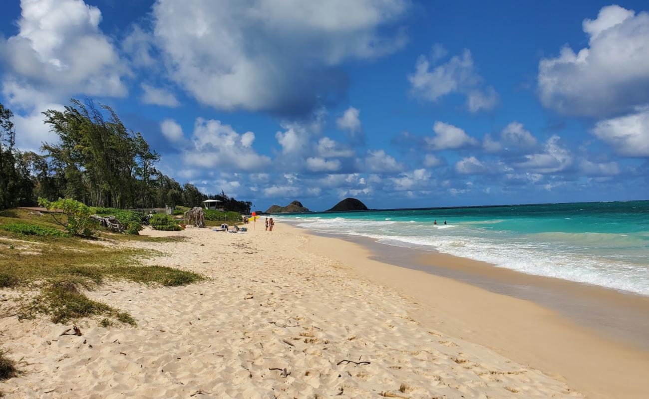 Photo de Bellows Field Beach Park avec sable fin et lumineux de surface