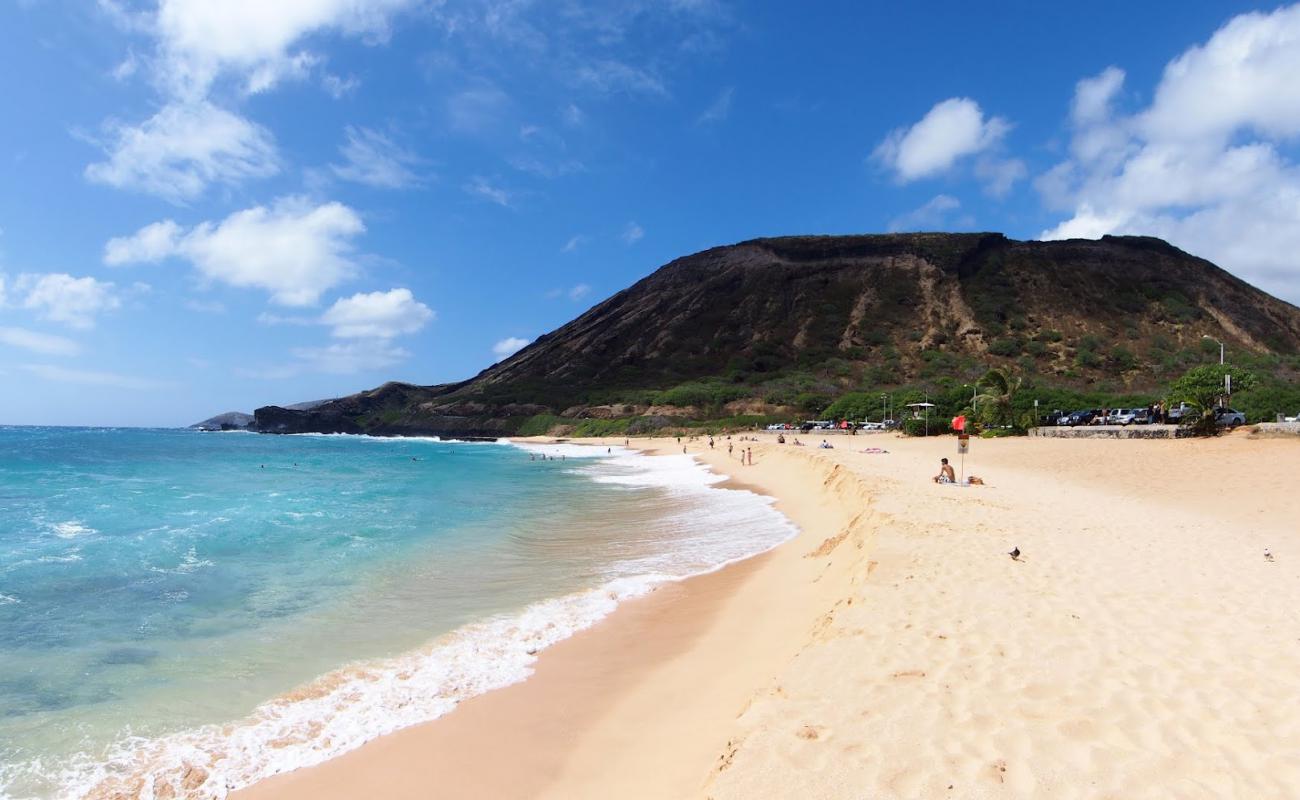 Photo de Sandy Beach avec sable fin et lumineux de surface