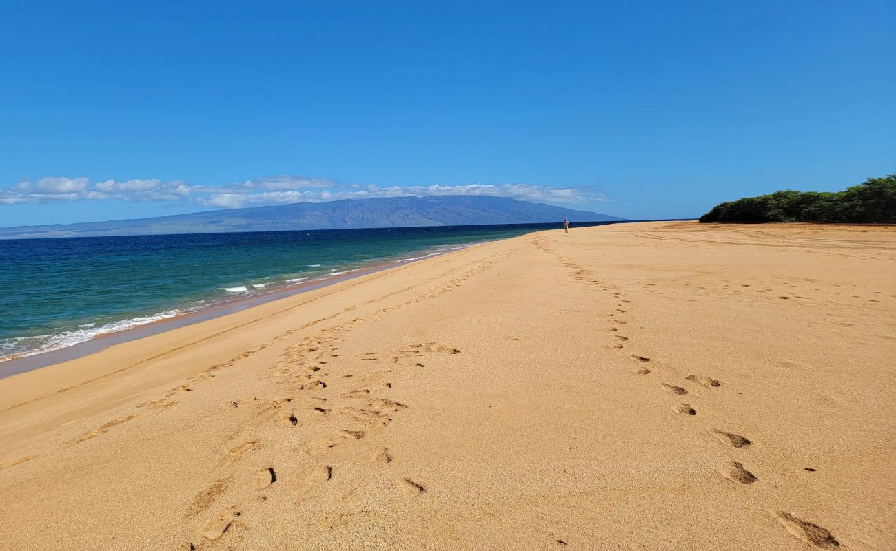 Photo de Polihua Beach avec sable beige de surface