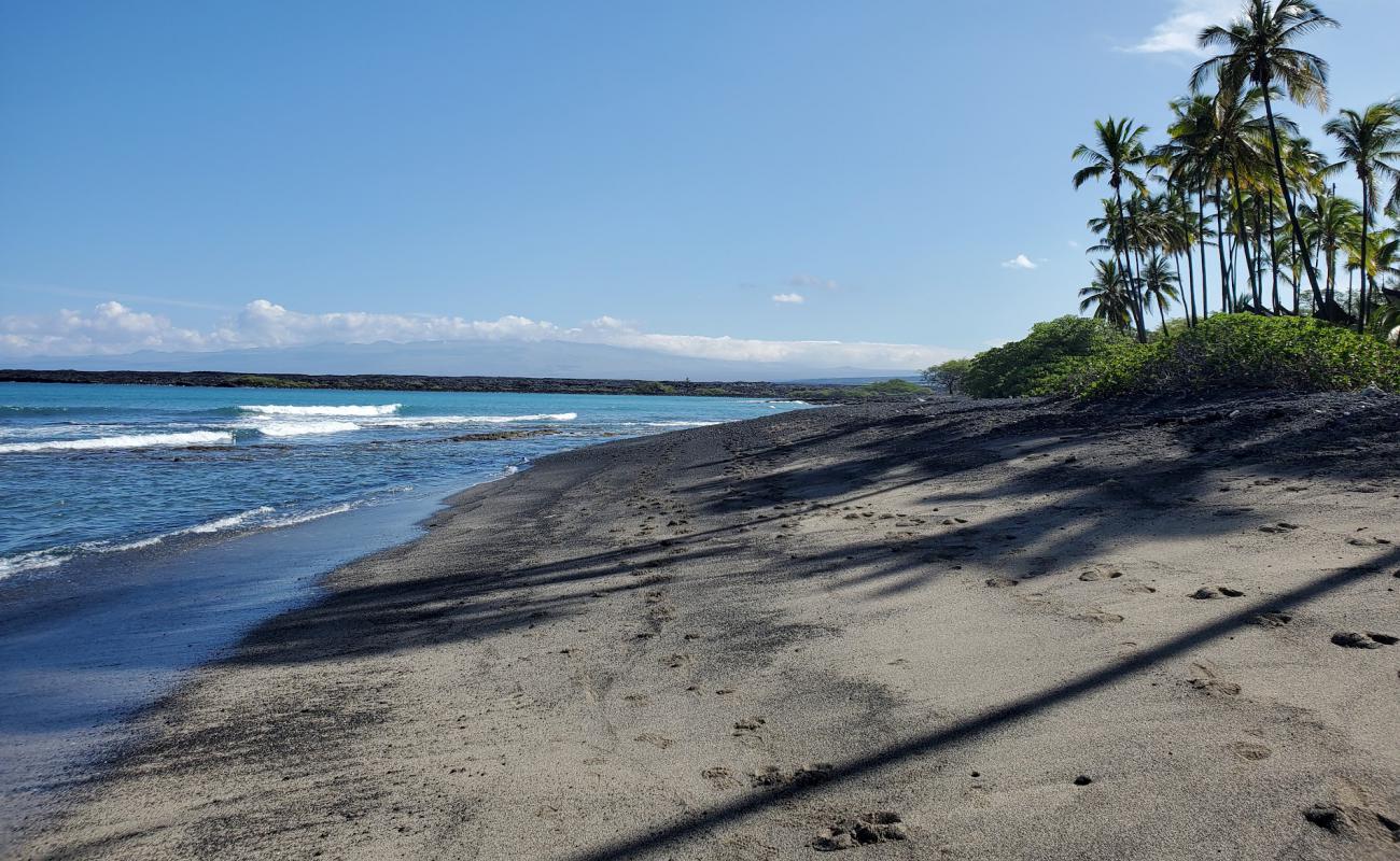 Photo de Kiholo Bay Beach avec caillou gris de surface