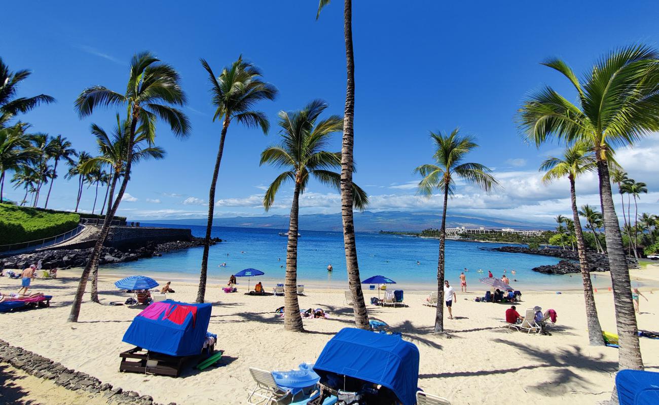 Photo de Mauna Lani Club beach avec sable lumineux de surface