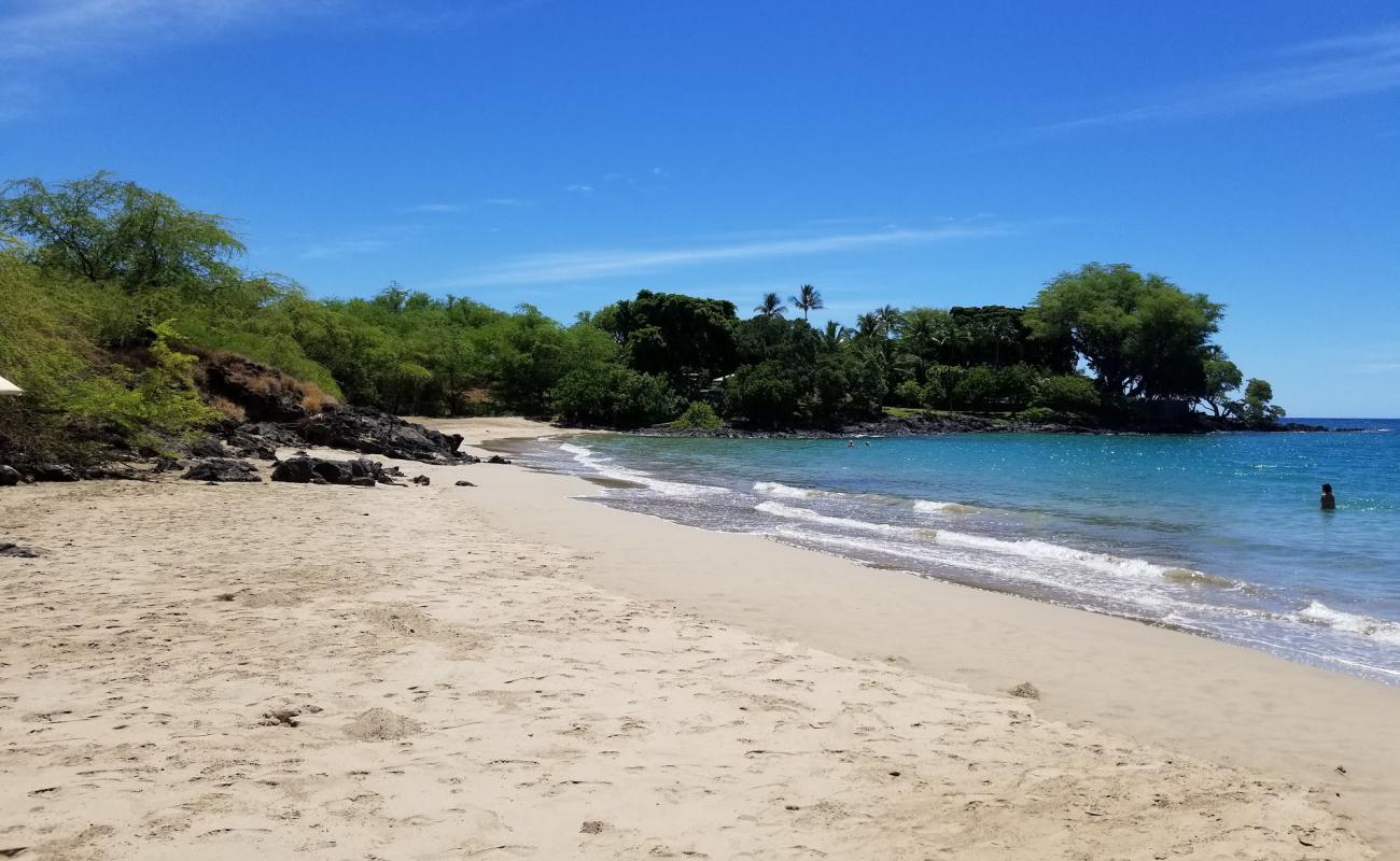 Photo de Mau'umae Beach avec sable lumineux de surface